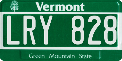 VT license plate LRY828