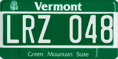 VT license plate LRZ048