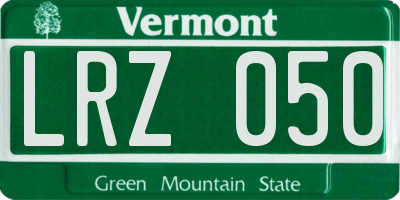 VT license plate LRZ050