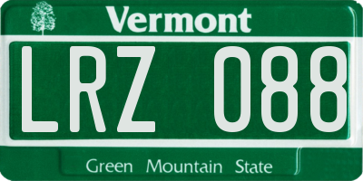 VT license plate LRZ088