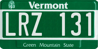 VT license plate LRZ131