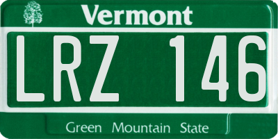 VT license plate LRZ146