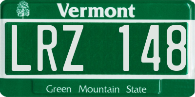 VT license plate LRZ148