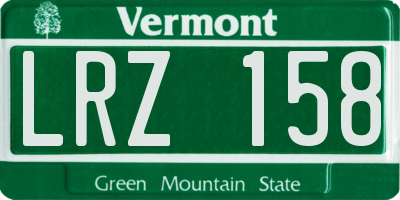 VT license plate LRZ158