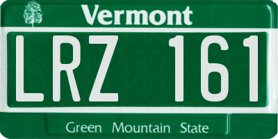 VT license plate LRZ161