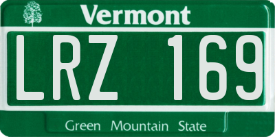 VT license plate LRZ169