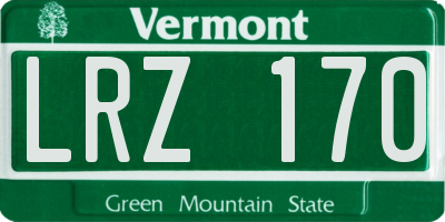 VT license plate LRZ170