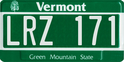 VT license plate LRZ171