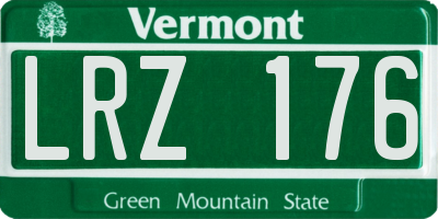 VT license plate LRZ176