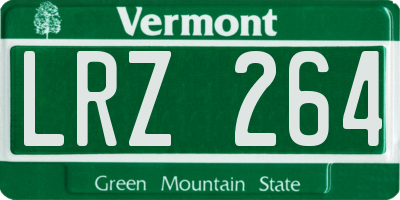 VT license plate LRZ264