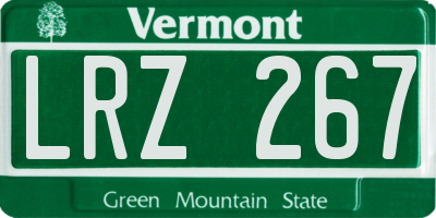 VT license plate LRZ267