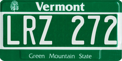 VT license plate LRZ272