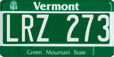 VT license plate LRZ273