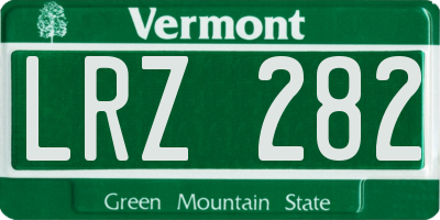 VT license plate LRZ282