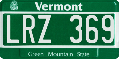 VT license plate LRZ369