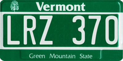 VT license plate LRZ370