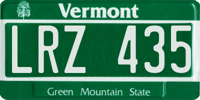 VT license plate LRZ435