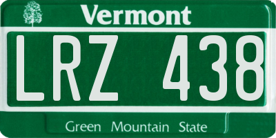 VT license plate LRZ438