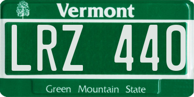 VT license plate LRZ440