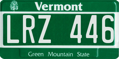 VT license plate LRZ446