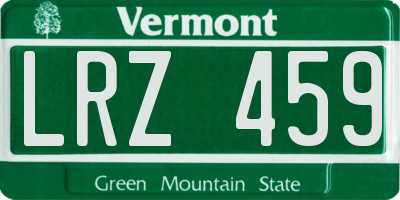 VT license plate LRZ459