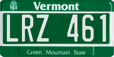 VT license plate LRZ461