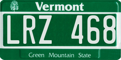 VT license plate LRZ468