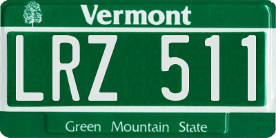 VT license plate LRZ511