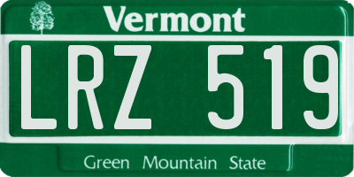 VT license plate LRZ519