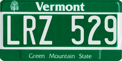 VT license plate LRZ529