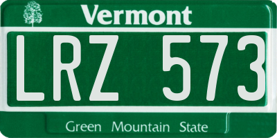 VT license plate LRZ573