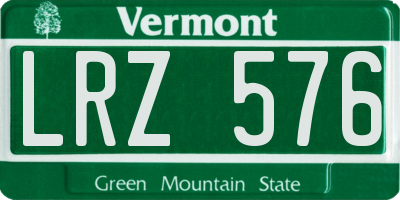 VT license plate LRZ576