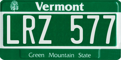 VT license plate LRZ577