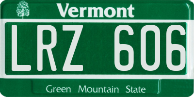 VT license plate LRZ606