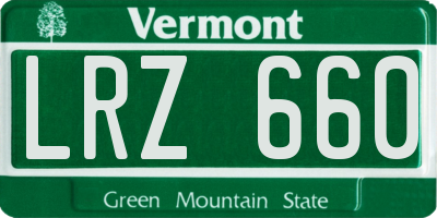 VT license plate LRZ660