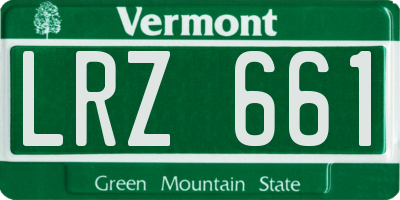 VT license plate LRZ661