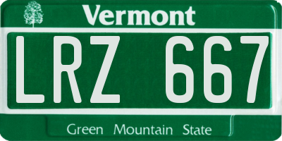 VT license plate LRZ667