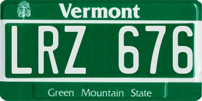 VT license plate LRZ676