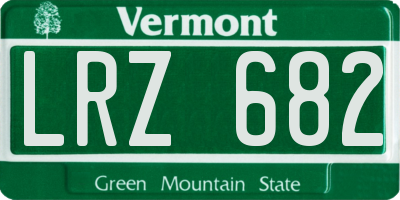 VT license plate LRZ682