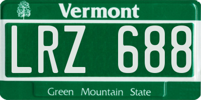 VT license plate LRZ688