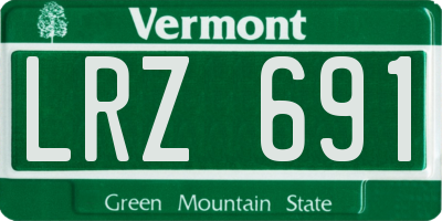 VT license plate LRZ691