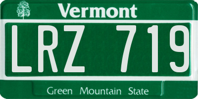 VT license plate LRZ719