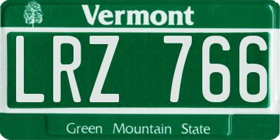 VT license plate LRZ766