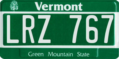 VT license plate LRZ767