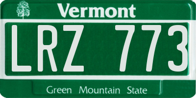 VT license plate LRZ773
