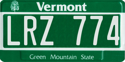 VT license plate LRZ774