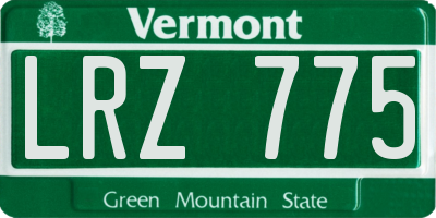 VT license plate LRZ775