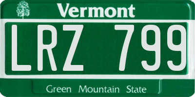 VT license plate LRZ799