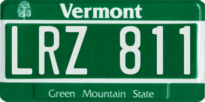 VT license plate LRZ811