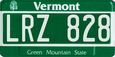 VT license plate LRZ828